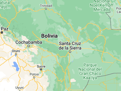 Map showing location of Villa Yapacaní (-17.4, -63.83333)