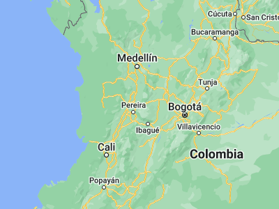 Map showing location of Villamaría (5.04492, -75.5146)