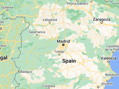 Map showing location of Villanueva de la Cañada (40.4469, -4.00428)