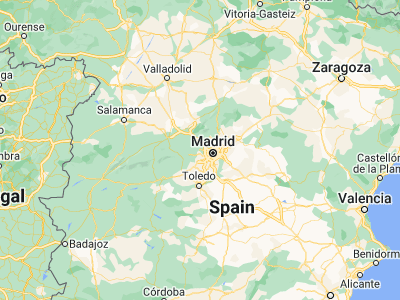 Map showing location of Villanueva del Pardillo (40.48333, -3.96667)