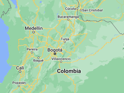 Map showing location of Villapinzón (5.21617, -73.5949)