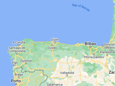 Map showing location of Villaviciosa (43.48126, -5.43574)