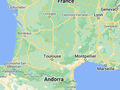 Map showing location of Villefranche-de-Rouergue (44.35166, 2.03702)