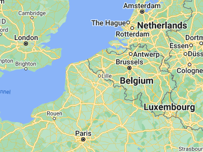 Map showing location of Villeneuve-d'Ascq (50.61669, 3.16664)