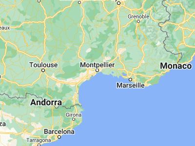 Map showing location of Villeneuve-lès-Maguelone (43.53333, 3.86667)