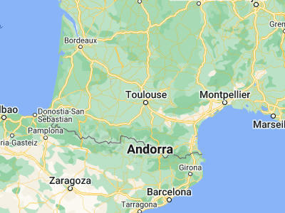 Map showing location of Villeneuve-Tolosane (43.52316, 1.34102)