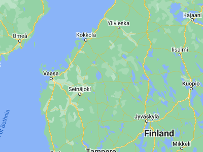Map showing location of Vimpeli (63.15, 23.8)