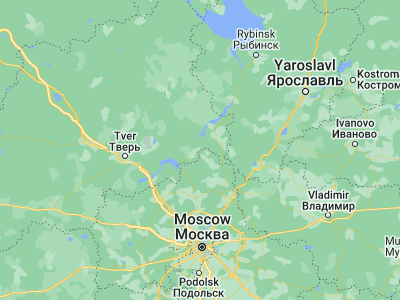 Map showing location of Vinogradovo (56.93333, 37.55)