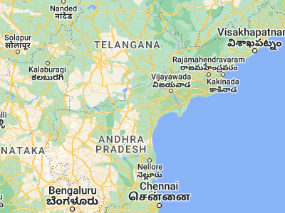Map showing location of Vinukonda (16.05, 79.75)