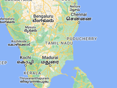 Map showing location of Vīraganūr (11.48333, 78.73333)