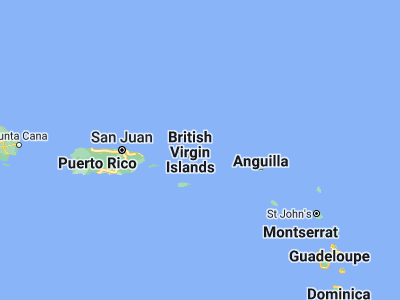 Map showing location of Virgin Gorda (18.46202, -64.42649)