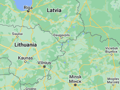 Map showing location of Visaginas (55.6, 26.41667)