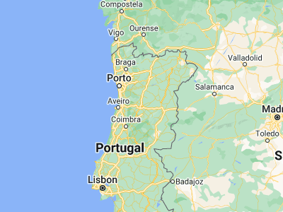 Map showing location of Viseu (40.66101, -7.90971)