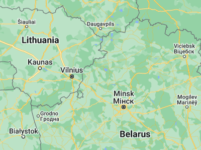 Map showing location of Vishnyeva (54.7102, 26.5228)