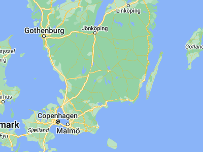 Map showing location of Vislanda (56.78333, 14.45)