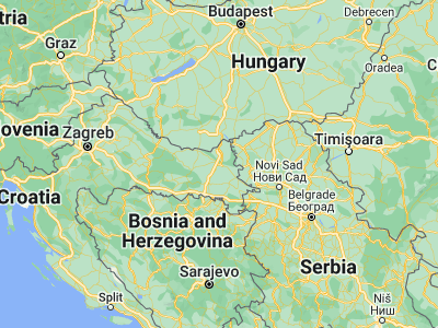 Map showing location of Višnjevac (45.56861, 18.61389)