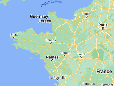 Map showing location of Vitré (48.11776, -1.20577)