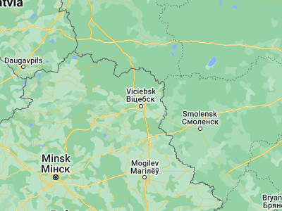 Map showing location of Vitsyebsk (55.1904, 30.2049)