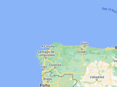 Map showing location of Viveiro (43.66228, -7.59344)