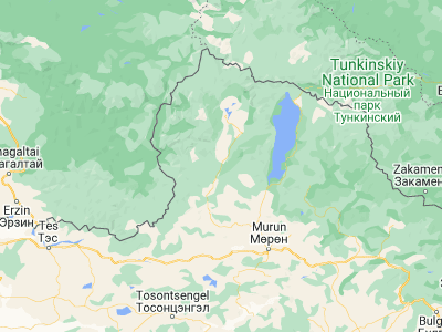 Map showing location of Vlaa Vula (50.68333, 99.23333)