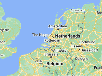 Map showing location of Vlaardingen (51.9125, 4.34167)