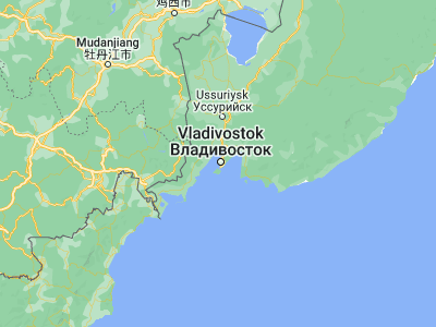 Map showing location of Vladivostok (43.10562, 131.87353)