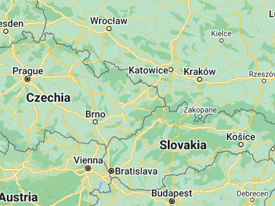 Map showing location of Vlčnov (49.57866, 17.95458)