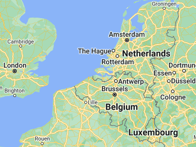 Map showing location of Vlissingen (51.4425, 3.57361)