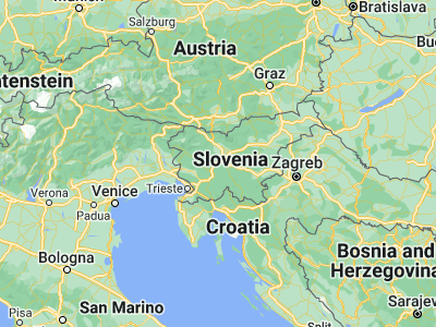 Map showing location of Vnanje Gorice (46.00722, 14.42194)