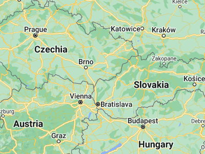 Map showing location of Vnorovy (48.93096, 17.3505)