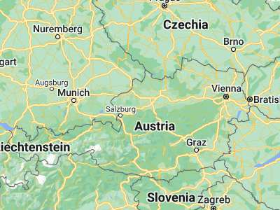 Map showing location of Vöcklabruck (48.01667, 13.65)