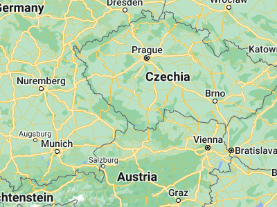 Map showing location of Vodňany (49.14789, 14.17513)