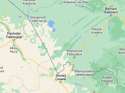 Map showing location of Volchikha (52.01356, 80.35715)