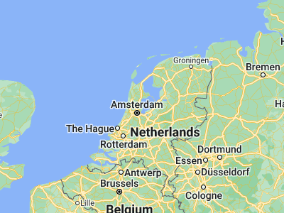 Map showing location of Volendam (52.495, 5.07083)