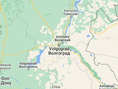 Map showing location of Volgograd (48.71939, 44.50184)