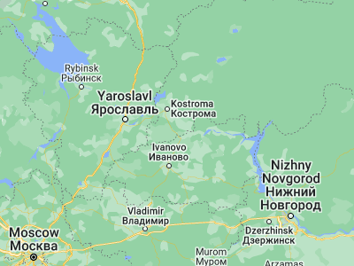 Map showing location of Volgorechensk (57.43931, 41.15553)