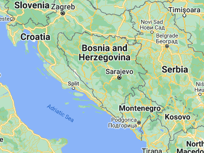 Map showing location of Voljevac (43.87873, 17.65861)