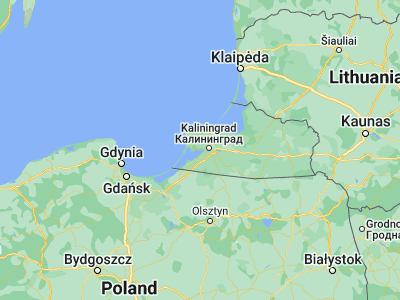 Map showing location of Волочаевское (54.69606, 20.23613)
