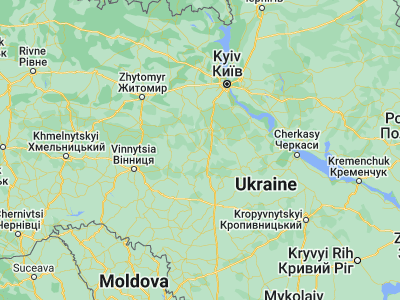 Map showing location of Volodarka (49.52484, 29.91222)