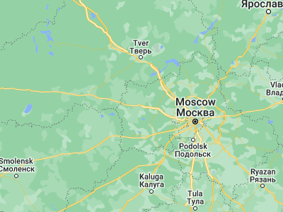 Map showing location of Volokolamsk (56.03361, 35.96944)