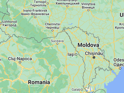 Map showing location of Vorona Teodoru (47.55, 26.6)