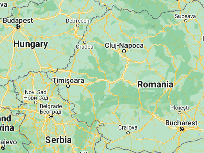 Map showing location of Vorţa (46.01667, 22.68333)
