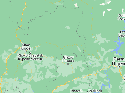 Map showing location of Vostochnyy (58.78811, 52.24513)