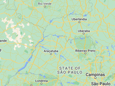 Map showing location of Votuporanga (-20.42278, -49.97278)