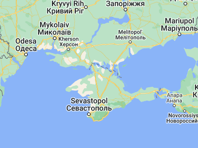 Map showing location of Voyinka (45.8699, 33.99138)