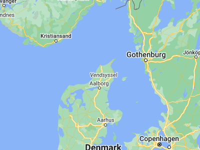 Map showing location of Vrå (57.34763, 9.95154)