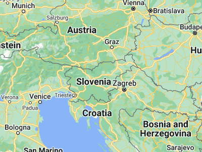 Map showing location of Vransko (46.24389, 14.95139)