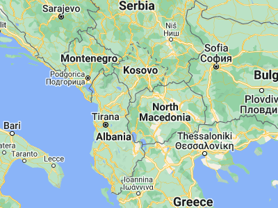 Map showing location of Vrapčište (41.83389, 20.88528)
