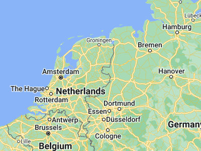 Map showing location of Vriezenveen (52.40833, 6.62222)