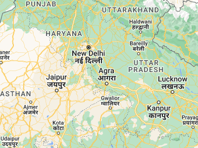 Map showing location of Vrindāvan (27.57823, 77.69806)
